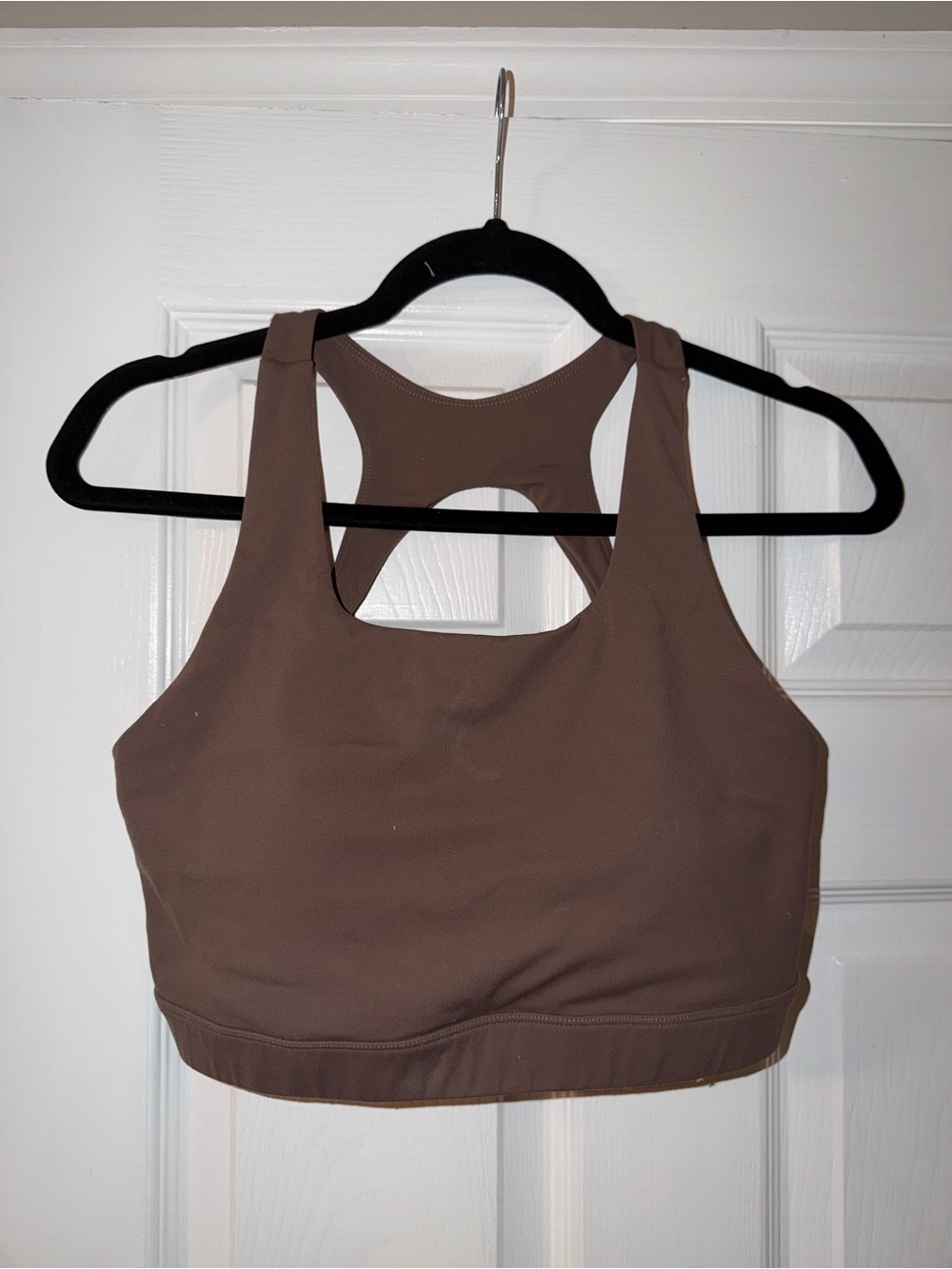 Brown Racerback Sports Bra